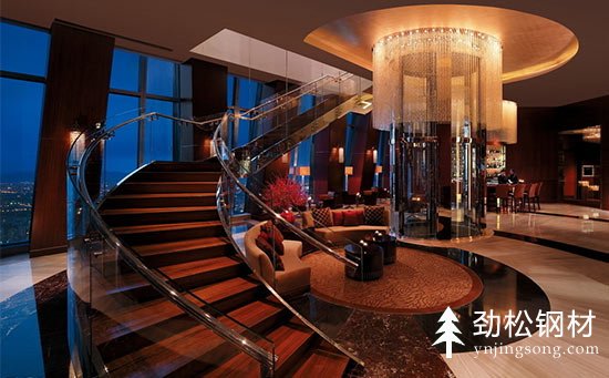 酒店旋轉樓梯效果圖推薦